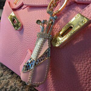 SALE!!  Pink Golf Bag Handbag Charm/Keychain NWOT